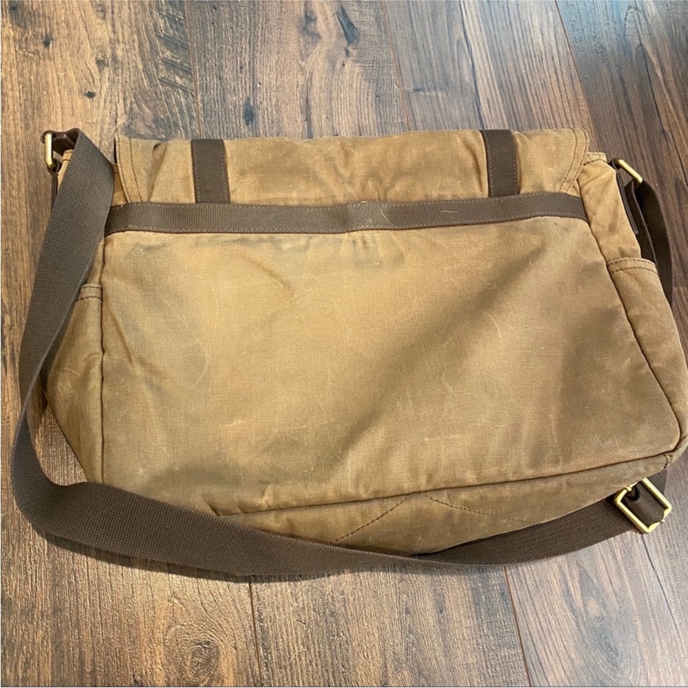Fossil Brown Canvas Material Messenger Bag - image 7